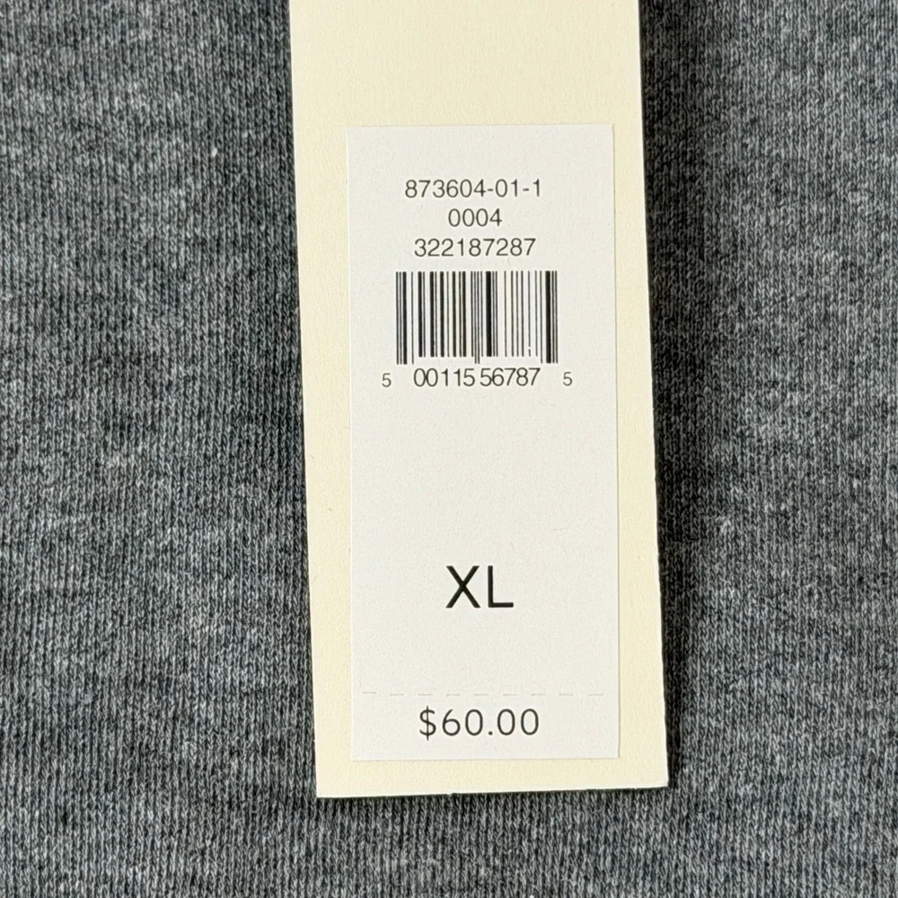 NEW Banana Republic Luxury-Touch Long-Sleeve T-Shirt Heather Gray XL NWT(873604)